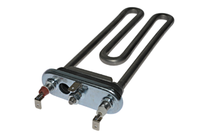 Тэн 1900W, прямой, с отверстием под датчик, L=185 мм, l=15 мм, резинка ровная, Thermowatt, для Samsung