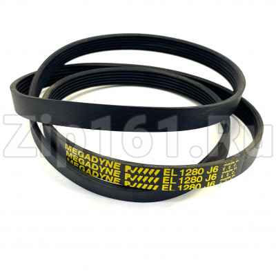 Ремень 1280J6 EL черный Megadyne