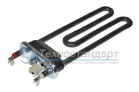 Тэн 1600W, прямой, с датчиком, L=175 мм, l=11 мм,  резинка c "юбкой", для LG,  Candy, код 41041525, 41035057, сдвоенные клеммы, Thermowatt