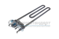 Тэн 2050W, прямой, c отверстием под датчик, L=245 мм, l=13 мм, резинка ровная, Thermowatt, 3406110, 1105013