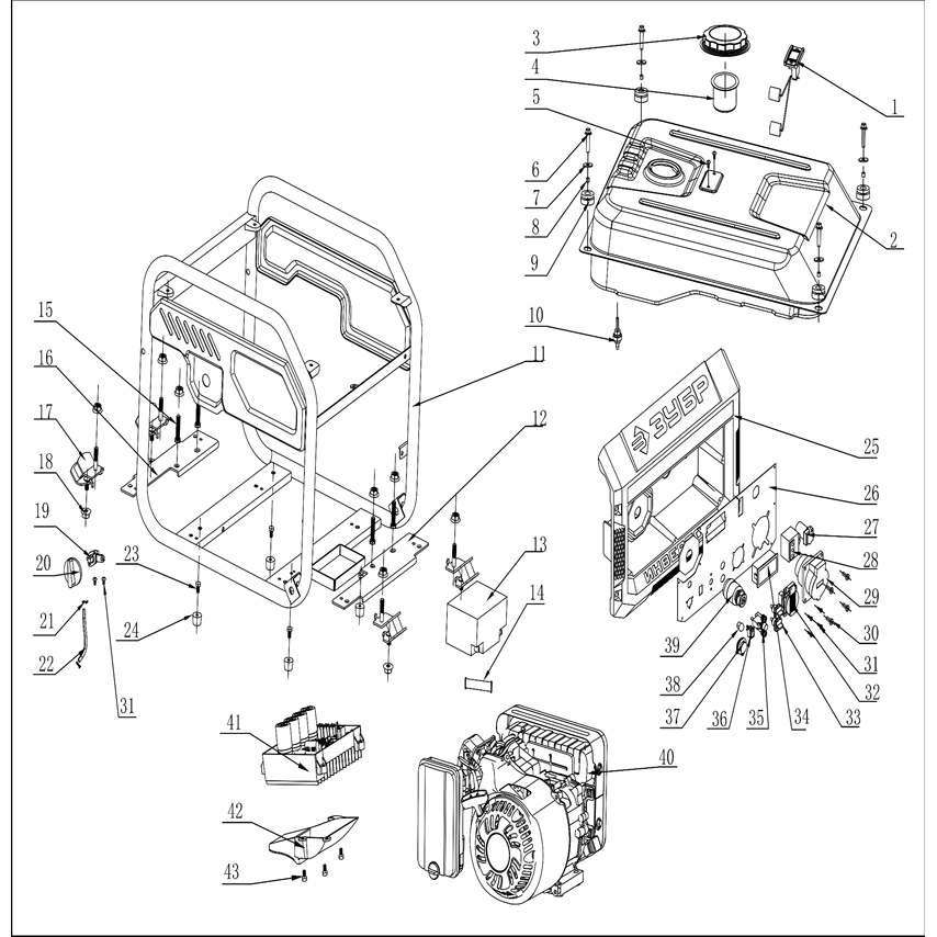 Инверторный генератор СБИ-5500ЕА