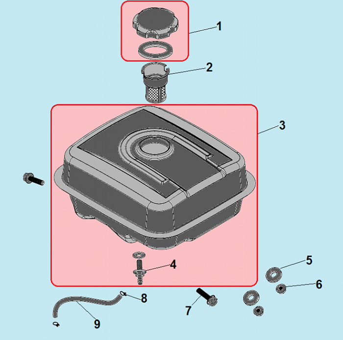 13 БАК МОТОПОМПА CHAMPION GP100E