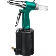 Заклепочник  пневматический, корпус из алюминия, для заклепок из нержавеющей стали, 2,4-3,2-4-4,8мм 31184